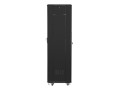 Szafa instalacyjna stojąca 19" 42U 600x600 czarna Lanberg (flat pack) - 1158382