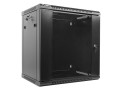 Szafa instalacyjna wisząca 19" 12U 600x450 czarna Lanberg (flat pack) - 1077026