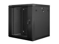 Szafa instalacyjna wisząca 19" 12U 600x600 czarna Lanberg (flat pack) - 1077035