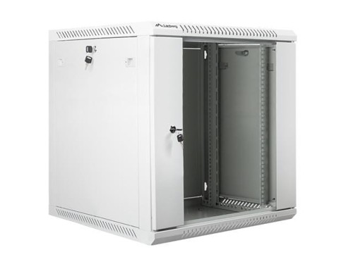 Szafa instalacyjna wisząca 19" 12U 600x600 szara Lanberg (flat pack) - 796129