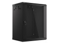 Szafa instalacyjna wisząca 19" 15U 600x450 czarna Lanberg (flat pack) - 1128901