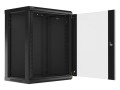 Szafa instalacyjna wisząca 19" 15U 600x450 czarna Lanberg (flat pack) - 1128902