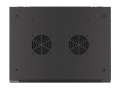 Szafa instalacyjna wisząca 19" 15U 600x450 czarna Lanberg (flat pack) - 1128907