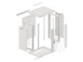 Szafa instalacyjna wisząca 19" 15U 600x450 szara Lanberg (flat pack) - 1129091