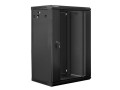 Szafa instalacyjna wisząca 19" 18U 600x450 czarna Lanberg (flat pack) - 1128889