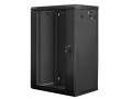 Szafa instalacyjna wisząca 19" 18U 600x450 czarna Lanberg (flat pack) - 1128890