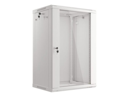 Szafa instalacyjna wisząca 19" 18U 600x450 szara Lanberg (flat pack) - 1128884