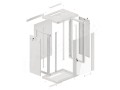 Szafa instalacyjna wisząca 19" 18U 600x450 szara Lanberg (flat pack) - 1128883