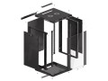 Szafa instalacyjna wisząca 19" 18U 600x600 czarna Lanberg (flat pack) - 1343677