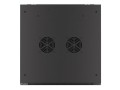 Szafa instalacyjna wisząca 19" 18U 600x600 czarna Lanberg (flat pack) - 1343679