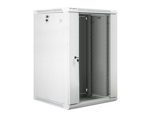 Szafa instalacyjna wisząca 19" 18U 600x600 szara Lanberg (flat pack) - 1128877