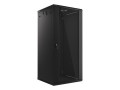 Szafa instalacyjna wisząca 19" 27U 600x600 czarna Lanberg (flat pack) - 1128984