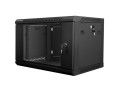 Szafa instalacyjna wisząca 19" 6U 600x450 czarna Lanberg (flat pack) - 1077002