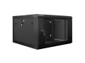 Szafa instalacyjna wisząca 19" 6U 600x600 czarna Lanberg (flat pack) - 1077090