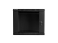 Szafa instalacyjna wisząca 19" 9U 600x600 czarna Lanberg (flat pack) - 1077087