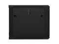 Szafa instalacyjna wisząca 19" 9U 600x600 czarna Lanberg (flat pack) - 1077089