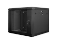 Szafa instalacyjna wisząca 19" 9U 600x600 czarna Lanberg (flat pack) - 1077088
