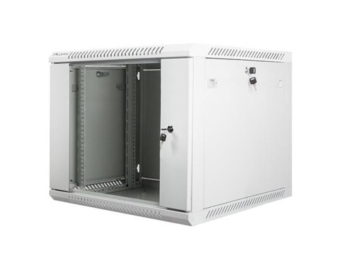 Szafa instalacyjna wisząca 19" 9U 600x600 szara Lanberg (flat pack) - 796124