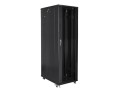 Szafa instalacyjna stojąca 19" 42U 800x1000 czarna Lanberg (flat pack) - 1158352