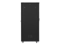 Szafa instalacyjna stojąca 19" 42U 800x1000 czarna Lanberg (flat pack) - 1158350