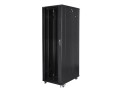 Szafa instalacyjna stojąca 19" 42U 800x1000 czarna Lanberg (flat pack) - 1158348