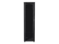 Szafa instalacyjna stojąca 19" 47U 800x1000 czarna Lanberg (flat pack) - 1158335