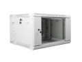Szafa instalacyjna dwusekcyjna wisząca 19" 6U 600x600 szara Lanberg (flat pack) - 1129060