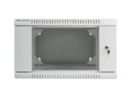 Szafa instalacyjna dwusekcyjna wisząca 19" 6U 600x600 szara Lanberg (flat pack) - 1129057