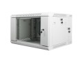 Szafa instalacyjna dwusekcyjna wisząca 19" 6U 600x600 szara Lanberg (flat pack) - 1129059