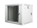 Szafa instalacyjna dwusekcyjna wisząca 19" 9U 600x600 szara Lanberg (flat pack) - 1129032
