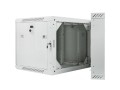 Szafa instalacyjna dwusekcyjna wisząca 19" 9U 600x600 szara Lanberg (flat pack) - 1129037