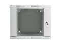 Szafa instalacyjna dwusekcyjna wisząca 19" 9U 600x600 szara Lanberg (flat pack) - 1129033