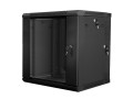 Szafa instalacyjna dwusekcyjna wisząca 19" 12U 600x600 czarna Lanberg (flat pack) - 1129062