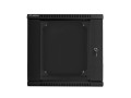 Szafa instalacyjna dwusekcyjna wisząca 19" 12U 600x600 czarna Lanberg (flat pack) - 1129064