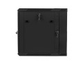 Szafa instalacyjna dwusekcyjna wisząca 19" 12U 600x600 czarna Lanberg (flat pack) - 1129067