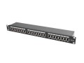 Patch panel Lanberg PPS5-1024-B 24 port 1U kat.5e ekranowany czarny - 795753