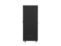 Szafa instalacyjna stojąca 19" 42U 800x800 Drzwi Szklane czarna Lanberg (flat pack) - 795872