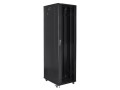 Szafa instalacyjna stojąca 19" 37U 800x800 Drzwi Szklane czarna Lanberg (flat pack) - 1158369