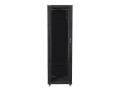 Szafa instalacyjna stojąca 19" 42U 600x800 czarna Lanberg (flat pack) - 1539308