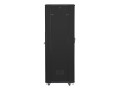 Szafa instalacyjna stojąca 19" 42U 600x800 czarna Lanberg (flat pack) - 1539311
