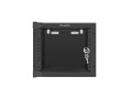 Szafa instalacyjna Rack wisząca 10" 4U 280x310mm czarna Lanberg (flat pack) - 1077011