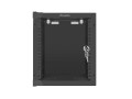 Szafa instalacyjna Rack wisząca 10" 6U 280x310mm czarna Lanberg (flat pack) - 796037