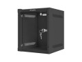 Szafa instalacyjna Rack wisząca 10" 6U 280x310mm czarna Lanberg (flat pack) - 796038