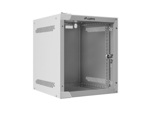 Szafa instalacyjna Rack wisząca 10" 6U 280x310mm szara Lanberg (flat pack) - 1077095