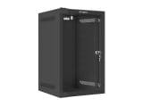Szafa instalacyjna Rack wisząca 10" 9U 280x310 czarna Lanberg (flat pack) - 1077048