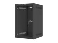 Szafa instalacyjna Rack wisząca 10" 9U 280x310 czarna Lanberg (flat pack) - 1077050