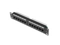 Patch panel Lanberg PPU5-9012-B 12 port 1U 10" kat.5e czarny - 1076880
