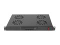 Panel wentylacyjny Lanberg LCD poziomy 1U z termostatem do szaf 19" 4 wentylatory 230V czarny - 1076985
