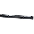 Patch panel TechlyPro 1U UTP 24xRJ45 Cat.6, czarny - 1464025