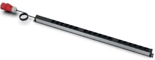 EmiterNet Listwa zasilająca pionowa 3-fazowa (3x16A), 18(3x6) gn.z bolcem, kabel 3mb wtyk IEC309A/3x16A (skręcany) - 1658806